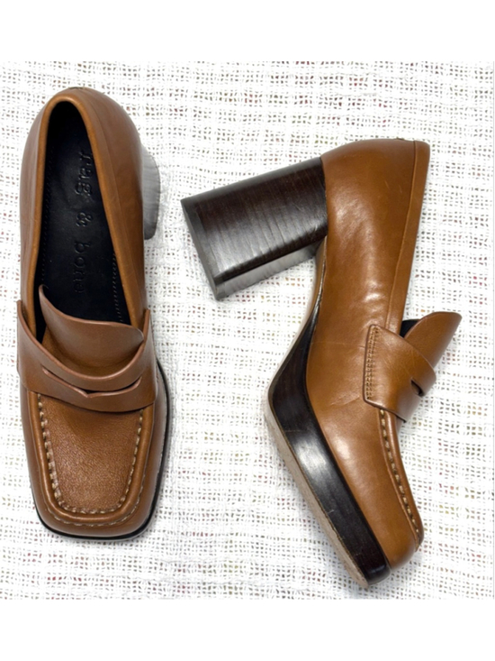 rag & bone Shoes - Rag & Bone Women's Preppy Chestnut Matrixx Leather Platform Loafers SZ 6.5/7